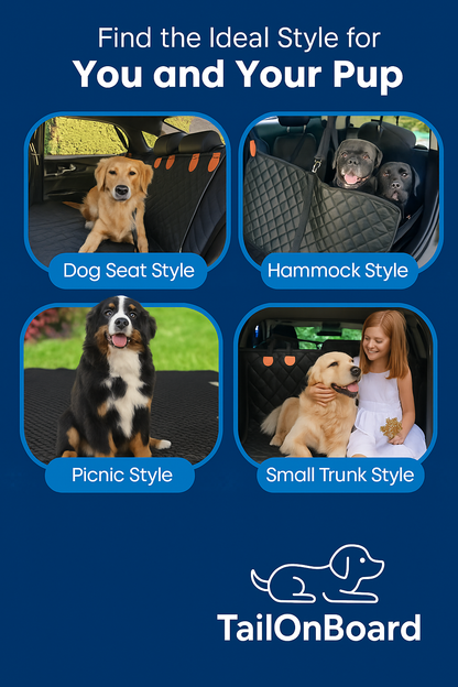 TailOnBoard™ Car Backseat Extender & Hammock