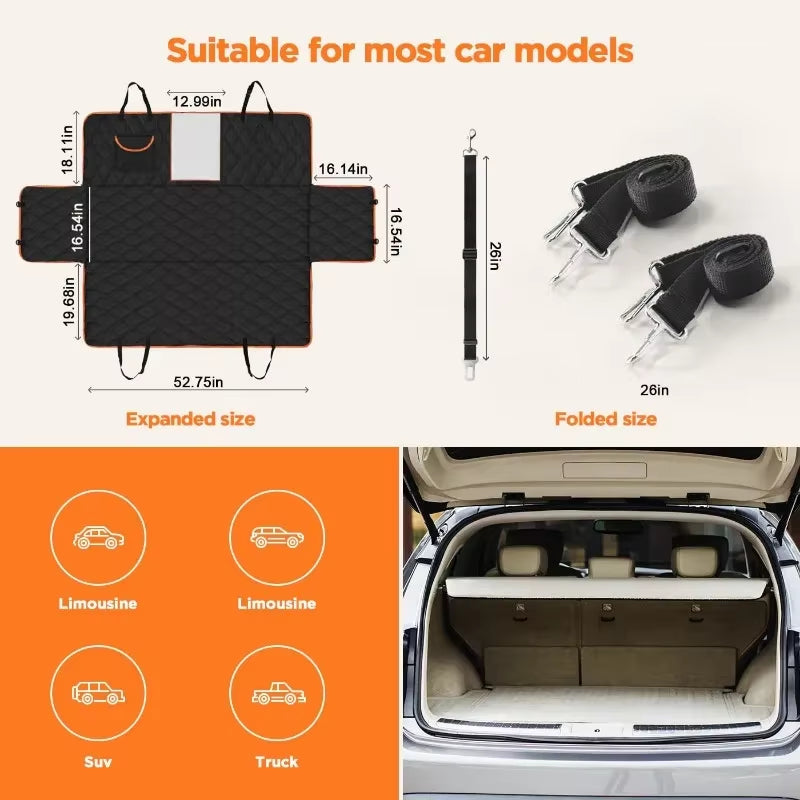 Back Seat Dog Car Seat Cover Scratchproof Travel Pet Pubby Carrier Nonslip Mat Waterproof Seat Protector SUV Hammock Dogs Pad